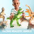 JOYIN Big Dinosaur Toys for Toddlers, 6 Piece Large Soft Dinosaur Figures with Educational Book, Realistic Toys for