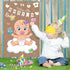 64 Pin The Pacifier On The Baby Game Baby Pacifier Games Poster with Pacifier Stickers for Baby Shower Party Favors