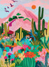 1000 26.75 19.75 Buffalo Games - Hebe Studio - Cactus Mountain AZ - Piece Jigsaw Puzzle for Adults -Challenging Puzzle