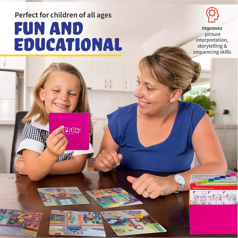 Spark Cards Sequence Cards for Storytelling and Picture Interpretation, Speech Therapy Game, Special Education Materials