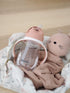 Beaba Straw Sippy Cup - Toddler Baby Straw Cup with Removable Handles, Leak Proof, 10 oz (Rose)