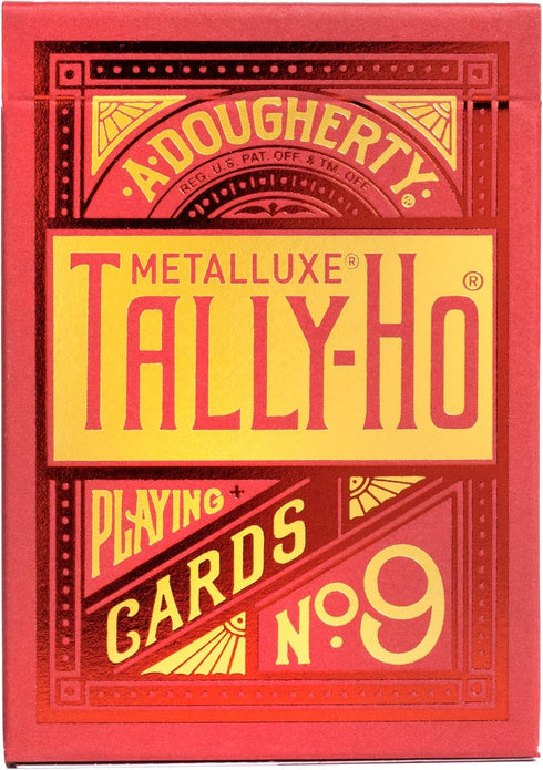 Tally-Ho MetalLuxe Red Playing Cards