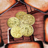 50 PCS Gold Coins & PU Leather Bag - DND Metal Coins for Board Games, Fantasy Coins as Game Tokens
