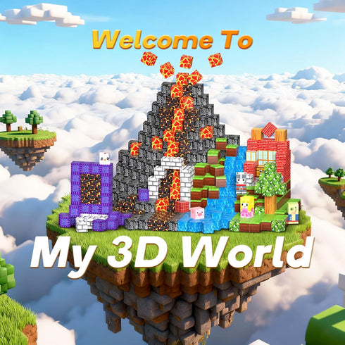 Windidi 150PCS 6 3-5 4-8 8-12, Magnetic Building Blocks - Big Magnetic Base Building STEM Toys, Magnet Cube Game