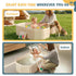 12 Orzbow Collapsible Baby Bathtub, Toddler Bathtub with Non-Slip Base, Portable Bath Tub for Kids Infant Months+