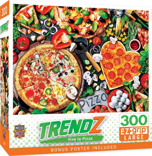 Masterpieces 300 Piece EZ Grip Jigsaw Puzzle - Viva la Pizza 18"x24"