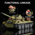 MISTBUY WW2 Sets T-34 8+ (1201 Army Tank Building with Lights, Panzer IV & Military Tanks Model Kit Compatible