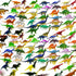 OuMuaMua Dinosaur Toys, Mini Figure Set Including T-rex and Stegosaurus, 78 Pack for Kids