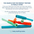 Baby Teething Tubes - Made in The USA, Soft & Durable Infant Toys and Toddler Silicone Teether (7 Inches, Orange)