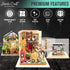 Hands Craft Miniatures Dollhouse Display Case | Acrylic Dust Cover & Wooden Base | Protective, Dust-Free Display |