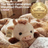 2-5 lbs 23" Mewaii Weighted Stuffed Animals for Adults & Kids, - Heatable Coolable Cow Plush, Microwavable Adjustable