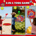 MENG YANG 3-in-1 3 4 5 6 7 8-12 Spider Bean Bag Toss Game for Kids Cornhole Board Outdoor Toys for Toddlers, Family Fun