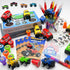 72 Cinrobiye Pcs Monster Truck Party Favors Bulk, Truck Car Coloring Books with Crayons Stickers Stampers Goodie Bag