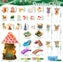 Poen 8'' 6-8 Solar Light up Fairy House Garden Fairy Figures Garden Accessories Kit Animals Doll House Decor Outdoor