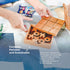 BSIRI Wooden Tic Tac Toe Game - Brain Teaser Puzzles for Adults, Classic Board Games