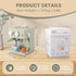 Kids Wooden Coffee Maker Toy with Grinder, Pretend Play Kitchen Appliances Gift for Toddlers