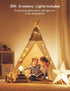 besrey Teepee Tent for Kids with Light & Mat, Toddler Tents Indoor Play Tent Playhouse, Toddler Tipi Cotton, tee Pee