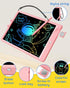TEKFUN 10inch LCD Writing Tablet Doodle Board, Colorful Drawing Pad for Kids, Mess Free Coloring, Toys Gifts (Pink)
