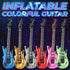 (pack 12) 36-inch 80s 90s Inflatable Guitars With Strap - Of Colorful Blow Up Guitar, Party Favors, DJ-props