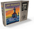 MyPuzzle Great Lakes: Lake Michigan, Vintage Poster - Premium 1000 Piece Jigsaw Puzzle for Adults