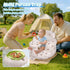 3-36 Arscniek Inflatable Baby Seat Built in Air Pump, Blow Up Baby Chair with Back Support and Tray, Sit Me Up Floor
