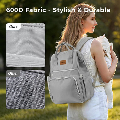Baonee 27 Backpack Large Diaper Bag for Mom: Liters with Changing pad - Insulated Lightweight Travel for Organizing