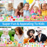 LanMa 35 pcs Animal Erasers, Desk Pets for Kids, Puzzle Erasers, Classroom Prizes, Party Favors, Easter Egg Stuffers