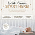 100% Cozy 52"x28" (2 Pack) Crib Sheets Organic Muslin Cotton Sheets for Boys & Girls, Fitted Sheets for Standard Crib