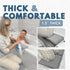 Elbow Set Elbow Baby Bath Kneeler and Rest Pad - Non-Slip Quick Dry Bath Kneeling Pad and Bath Rest Pad with Pockets