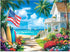 BraniacBits 500 Pieces Puzzle for Adults, Beach Dog Flower Puzzle, Recycled Cardboard Jigsaw