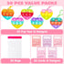30 Packs JOYIN Valentine's Day Gift Cards with Heart Pop Bubble Keychain, Mini Pop Squeeze Toys, Stress Relief Fidget