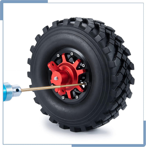 Zolikar RC Tires Tool for 1.9/2.2 Crawler Tires Installation and Removal for 1/10 Scale RC Crawler Car (Black)
