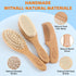 Set, (3 Set) Baby Hair Brush & Comb Organic Wooden Hairbrush Natural Goat Bristles for Newborns & Toddlers, Ideal