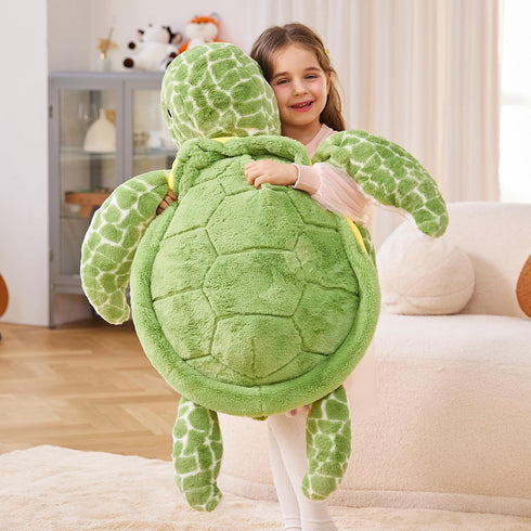 Toys,30" IKASA Giant Sea Turtle Stuffed Animal Plush Toy,Big Large Jumbo Soft Cute Huge Size Fat Fluffy Plushy