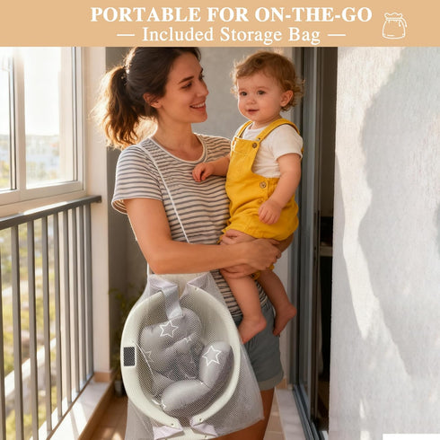 EverKiddo 0-36 Baby Bathtub, Baby Bath Tub with Thermometer & Soft Cushion, Collapsible Infant Bathtub for Newborn