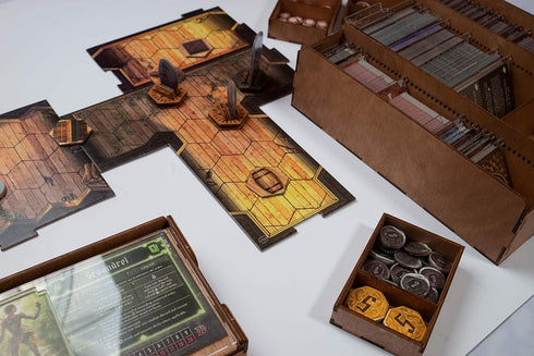 SMONEX Wooden Health Tracker 24 Pcs - Compatible with EU and US Gloomhaven and Frosthaven Board Games