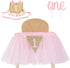 1st Birthday Girl Decorations - High Chair Tutu Skirt with No.1 Crown, Cake Smash Banner, Princess Crown, 'ONE' Cake