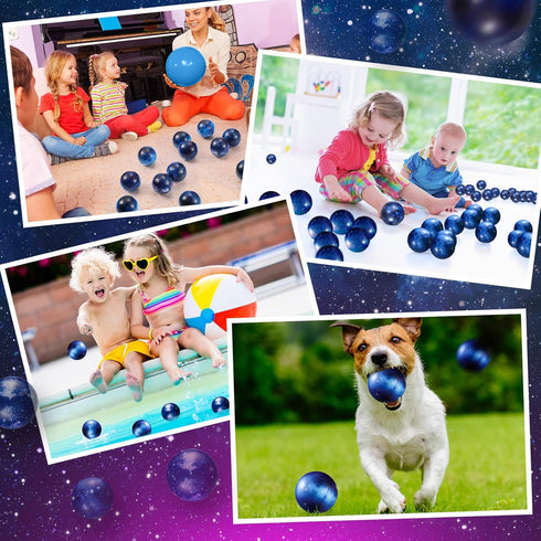 30 2.5 Inch Pcs Galaxy Stress Ball Bulks for Kids Adults, Galaxy Party Favor Gift Decorations Space Theme Stress Balls