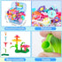 BEMITON Flower Building Toy Set - 148 Pcs Arts and Crafts Kit for Girls, Best Birthday Gifts for Ages 3-7
