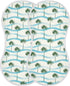 decor gift Summer 4 Pack 22x11in Cotton Muslin Burp Cloths Large Easy Care Beach Palm Tree Feeding Cloth for Babies boy