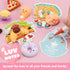 28 Packs 14 JOYIN Valentines Day Mochi Squishy Toy Gift Cards for Kids, Designs Kawaii Desserts Mochi to Squeeze