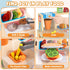 Sets Counter 56 3+ Foldable Wooden Play Food Sandwich with Storage, Pcs Pretend Play Kitchen Food Toy, Burger, Ice
