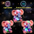 11'' Hopearl LED Plush Elephant Colorful Lighting Up Stuffed Animal Elephish Floppy Night Lights Glow in The Dark