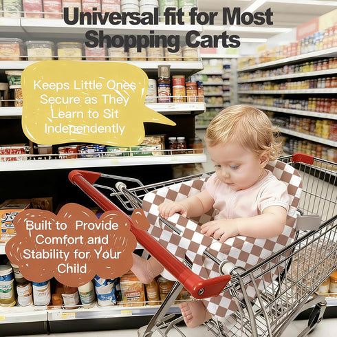 OZRVYNDAREL Padded Shopping Cart Cover for Baby Boy & Girl, High Chair Cover for Restaurant Seat, Machine Washable