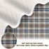 CHUROUSY 30x40 Inch Brown Plaid Checkered Baby Blanket for Boys Girls Geometric Gingham Nursery Swaddling Wrap Rustic