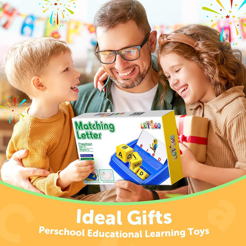 Educational Toys for Kids Ages 3-8, Spelling Games, Matching Letter Games for 4-8 Year Olds, Learning Games for