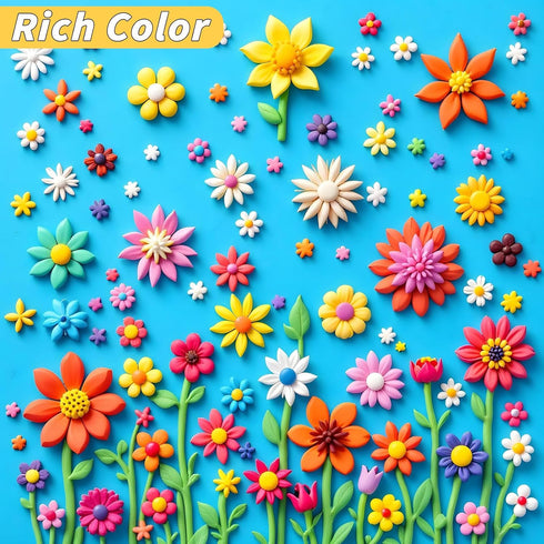 285 120 Pcs Polymer Clays Bright Colors Oven Bake Clay Non-Sticky Modeling Clay DIY Starter Kit with Sculpting Tool