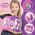 Hair Salon Pretend Play Toys for Girls - Makeup Playset with Hairdryer, Straightener, and Portable Box for Ages 3-6