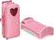 Badger Basket 3-in-1 Doll Trolley Travel Carrier with Rocking Bed and Bedding for 18 inch Dolls - Pink/Polka Dot