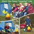 MITCIEN Kids Camping Set with Play Tent, Campfire, Binoculars, Oil Lantern, and Pretend Cutting Fruits for 3-5 Year Olds